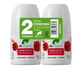 Dr.Organic Promo Rose Otto Deodorant 2x50ml