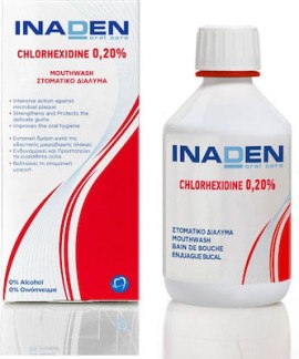 Inaden Chlorexidine 0,20% Mouthwash Στοματικό Διάλυμα με Χλωρεξιδίνη 0,20% 250ML