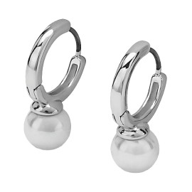 Verame Carmen Silver Υποαλλεργικά Σκουλαρίκια (Ασημί χρώμα)