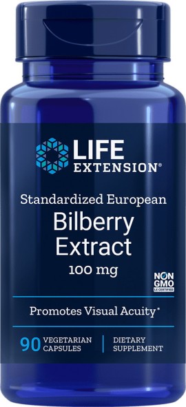 Life Extension Bilberry Extract 90caps (Όραση & Κυκλοφορικό)