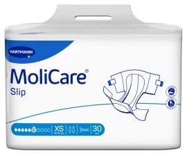 MoliCare Flash Slip Extra Plus Πάνες Ακράτειας Ημέρας Extra Small (Περ: 40-70cm) 30τμχ 6 Σταγόνες