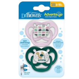 Dr. Browns Advantage Πιπίλα Σιλικόνης για Μωρά 6-18m (PA22002) 2τεμ