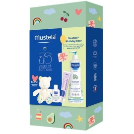 Mustela Promo Απαλό Αφροντούς για Σώμα & Μαλλιά 700ml, Vitamin Barrier Cream Κρέμα Αλλαγής Πάνας 50ml, Καθαριστικό Γαλάκτωμα Αλλαγής Πάνας 50ml & Δώρο Αρκουδάκι Αγκαλιάς