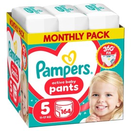 Pampers Πάνες Βρακάκι Pants Monthly Pack No. 5 για 11-17kg 164τμχ