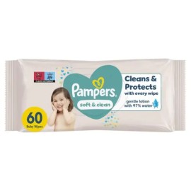 Pampers Wipes Soft & Clean 60τμχ