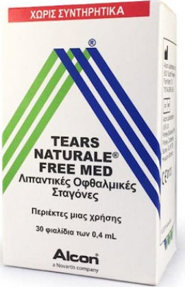 Alcon Tears Naturale Free Med Οφθαλμικές Σταγόνες Σε Περιέκτες Μιας Χρήσης 30x0.4ml