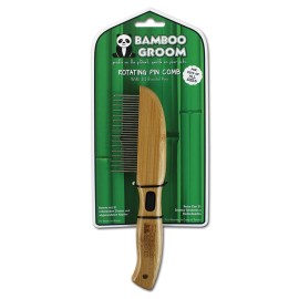 Bamboo Groom Χτένα Αραιή Με 31 Περιστρεφόμενες Ακίδες