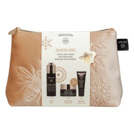 Apivita Promo Queen Bee Serum 30ml & ΔΩΡΟ Cream light 15ml & ΔΩΡΟ Κρέμα ματιών 5ml & Νεσεσέρ