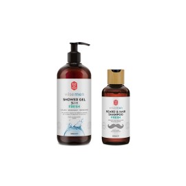 Vican Wise Men Shower Gel Fresh 3in1 500ml & Δώρο Beard & Hair Shampoo Fresh 200ml