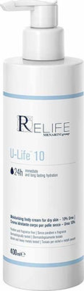 Relife U-Life 10 Moisturising Body Cream 400ml Προσθήκη στη σύγκριση menu Relife U-Life 10 Moisturising Body Cream 400ml