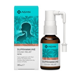 Agan Suprammune Cough Relief Spray Φυσική προστασία & αντιμετώπιση του ξηρού & ερεθιστικού βήχα 30ml