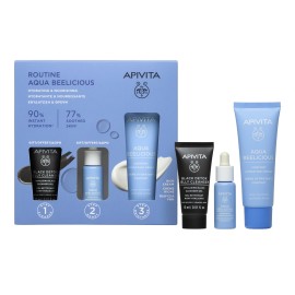 Apivita Aqua Beelicious Promo Pack με Comfort Hydrating Cream Κρέμα Ενυδάτωσης Πλούσιας Υφής 40ml & Δώρο Gel Καθαρισμού 15ml & Aqua Beelicious Booster 10ml