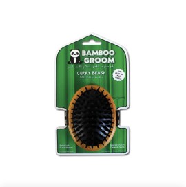 Bamboo Groom Βούρτσα Παλάμης Με Λαστιχένιες Ακίδες