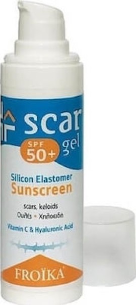 Froika Scar Gel SPF 50+ Τζελ Σιλικόνης με Αντιηλιακή Προστασία για Ουλές 30ml