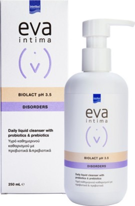 Intermed Eva Intima Biolact pH 3.5 Disorders Υγρό Καθαρισμού με Προβιοτικά & Πρεβιοτικά 250ml