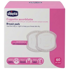 Chicco Αντιβακτηριακά Επιθέματα Στήθους με Κυψελωτή Υφή 60τεμ