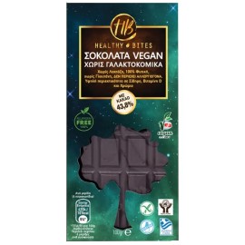 HealthyBites Σοκολάτα Vegan χωρίς Γαλακτοκομικά με Κακάο 100gr