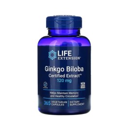 Life Extension Ginkgo Biloba Certified Extract 120mg 365caps