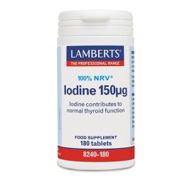Lamberts Iodine 150mg, Συμπλήρωμα με Ιώδιο Για Την Φυσιολογική Ανάπτυξη και Την Υγεία του Δέρματος, 180 Tabs