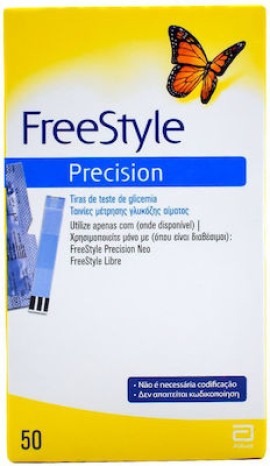 Abbott FreeStyle Precision Strips Ταινίες μέτρησης σακχάρου 50 ταινίες