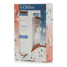 Avene Promo A-Oxitive Λειαντική Υδρο-Κρέμα Ημέρας για Πρώτες Ρυτίδες & Λάμψη 30ml & Mousse Nettoyante Αφρός Καθαρισμού 50ml