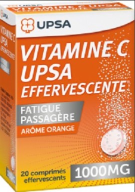 Upsavit C 1000mg Συμπλήρωμα Διατροφής Για Την Ενίσχυση και Προστασία Του Οργανισμού Με Γεύση Πορτοκάλι - 20 Αναβράζοντα Δισκία