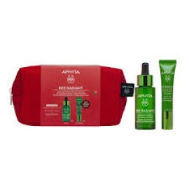 Apivita Bee Radiant Promo Pack με Ορό Ενεργοποίησης Λάμψης για Ξεκούραστη Όψη 30ml & Δώρο Κρέμα Ματιών για Σημάδια Γήρανσης & Ξεκούραστη Όψη 15ml