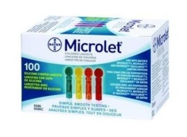 Ascensia Microlet Lancets Colored 100 Τμχ