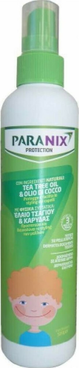 Paranix - Αντιφθειρικό Μαλακτικό Spray για Αγόρια με Έλαιο Τσαγιού + Καρύδας 250ml
