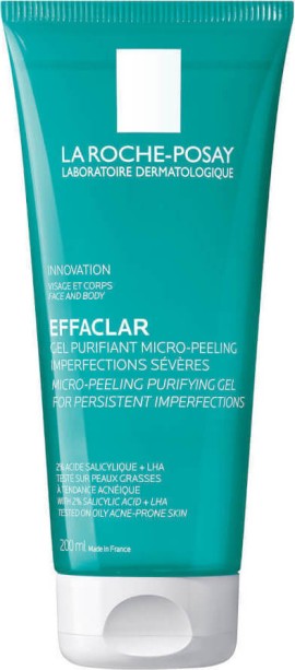 La Roche Posay Effaclar Μιcro Peeling Purifying Αφρώδες Gel Καθαρισμού Προσώπου 200ml