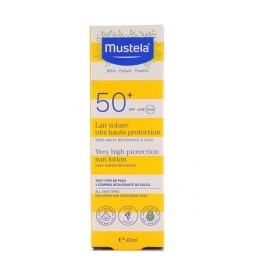 Mustela Very High Protection Sun Lotion SPF50+ Αντιηλιακό Προσώπου-Σώματος για Όλη την Οικογένεια 40ml