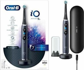 Oral-B iO Series 9N Ηλεκτρική Οδοντόβουρτσα με Χρονομετρητή και Αισθητήρα Πίεσης Black Onyx