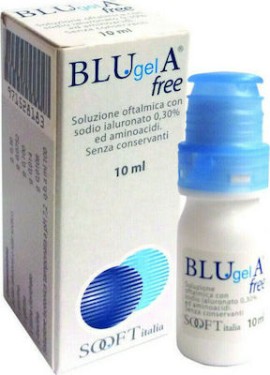 Blugel A Free Eye Drops Οφθαλμικές Σταγόνες με Υαλουρονικό Οξύ 10ml