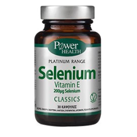Power Health Classics Platinum Selenium Συμπλήρωμα Διατροφής Σεληνίου 30 Κάψουλες