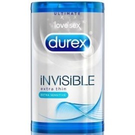 Durex Invisible Extra Thin Extra Sensitive Condom Πολύ Λεπτά Προφυλακτικά για Έξτρα Απόλαυση & Μοναδική Ασφάλεια, 6 τεμάχια