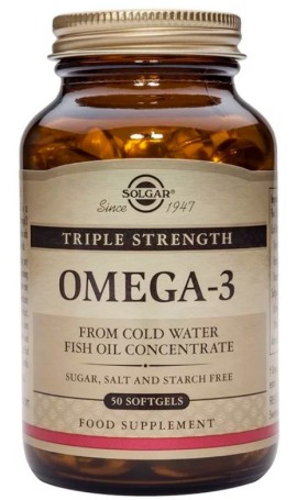 Solgar Omega -3 Triple Strength 50 Μαλακές Κάψουλες