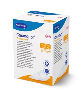 Hartmann Cosmopor Transparent Αυτοκόλλητο Επίθεμα 5×7.2cm 1τεμ.