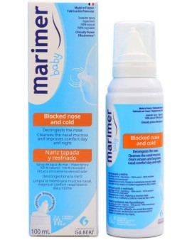 Marimer Baby Spray Hypertonic Υπέρτονο Ρινικό Σπρέι Θαλασσινού Νερού Για Την Έντονη Συμφόρηση & Την Βουλωμένη Μύτη 100ml