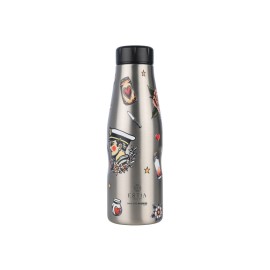 Estia Ανοξείδωτος Θερμός Travel Flask Save The Aegean 500ml Old School Ink 01-31626