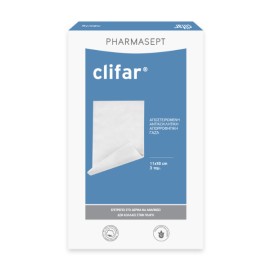 Pharmasept Clifar Αποστειρωμένη Αντικολλητική Απορροφητική Γάζα 11 x 18cm 3τμχ