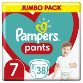 Pampers Pants Μέγεθος 7 [17+kg] Jumbo 38 Πάνες - Bρακάκι