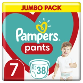 Pampers Pants Μέγεθος 7 [17+kg] Jumbo 38 Πάνες - Bρακάκι