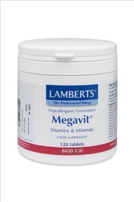 Lamberts Megavit Πολυβιταμίνη Για Υψηλές Φυσικές Και Νοητικές Απαιτήσεις, 120 Ταμπλέτες