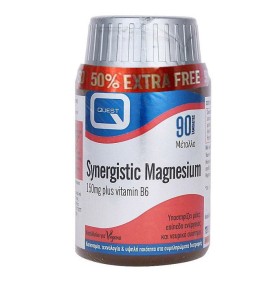 Quest Synergistic Magnesium Συμπλήρωμα Διατροφής Για Πνευματική - Σωματική Ηρεμία +50% Επιπλέον Προϊόν 90 Ταμπλέτες