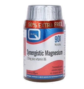 Quest Synergistic Magnesium Συμπλήρωμα Διατροφής Για Πνευματική - Σωματική Ηρεμία +50% Επιπλέον Προϊόν 90 Ταμπλέτες
