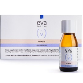 Intermed Eva Intima Ovasil, Συμπλήρωμα Διατροφής για την Υποστήριξη Γυναικών με Σύνδρομο Πολυκυστικών Ωοθηκών 10 Φιαλίδια