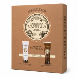 Perlier Set Caribbean Vanilla Moisturizing Body Cream 250ml & Bath Shower Gel 250ml