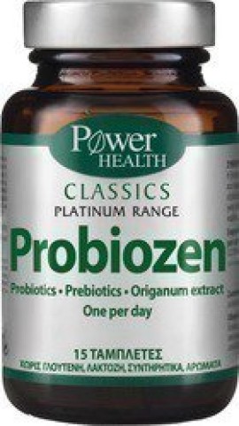 Power Health Classics Platinum Probiozen Συμπλήρωμα Διατροφής Εντέρου  15 Ταμπλέτες