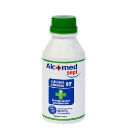 Alcofarm Alcomed Sept Οινόπνευμα 95° Γεωργικής Προέλευσης 250ml