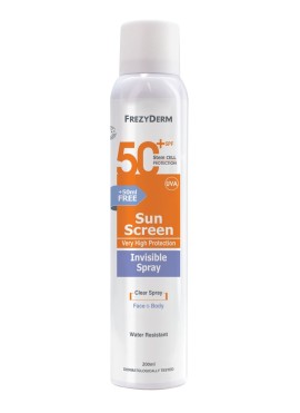 Frezyderm Sunscreen Invisible Spray SPF50+ Αντηλιακό Σπρέι Σώματος 200ml